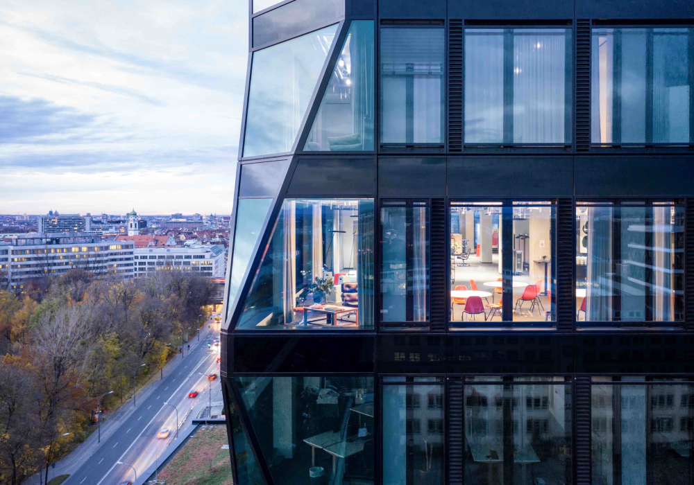 Zgradba ATLAS Werksviertel v Münchnu