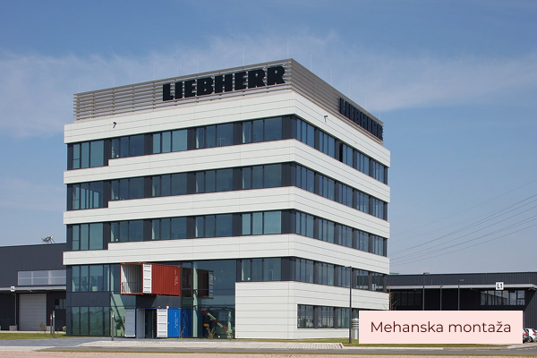 Zgradba podjetja Liebherr v Hamburgu