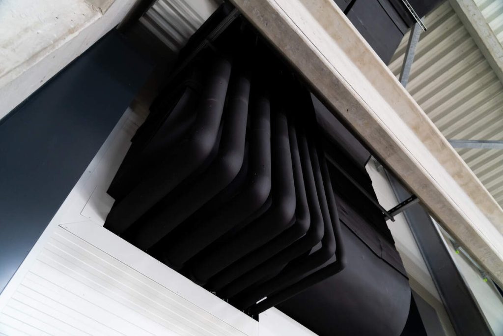 Cevovod v skladišču MTD BIO