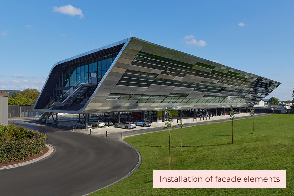 Bora Herford building where we worked on the installation of facade elements