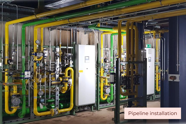 Pipeline installation in Hagen